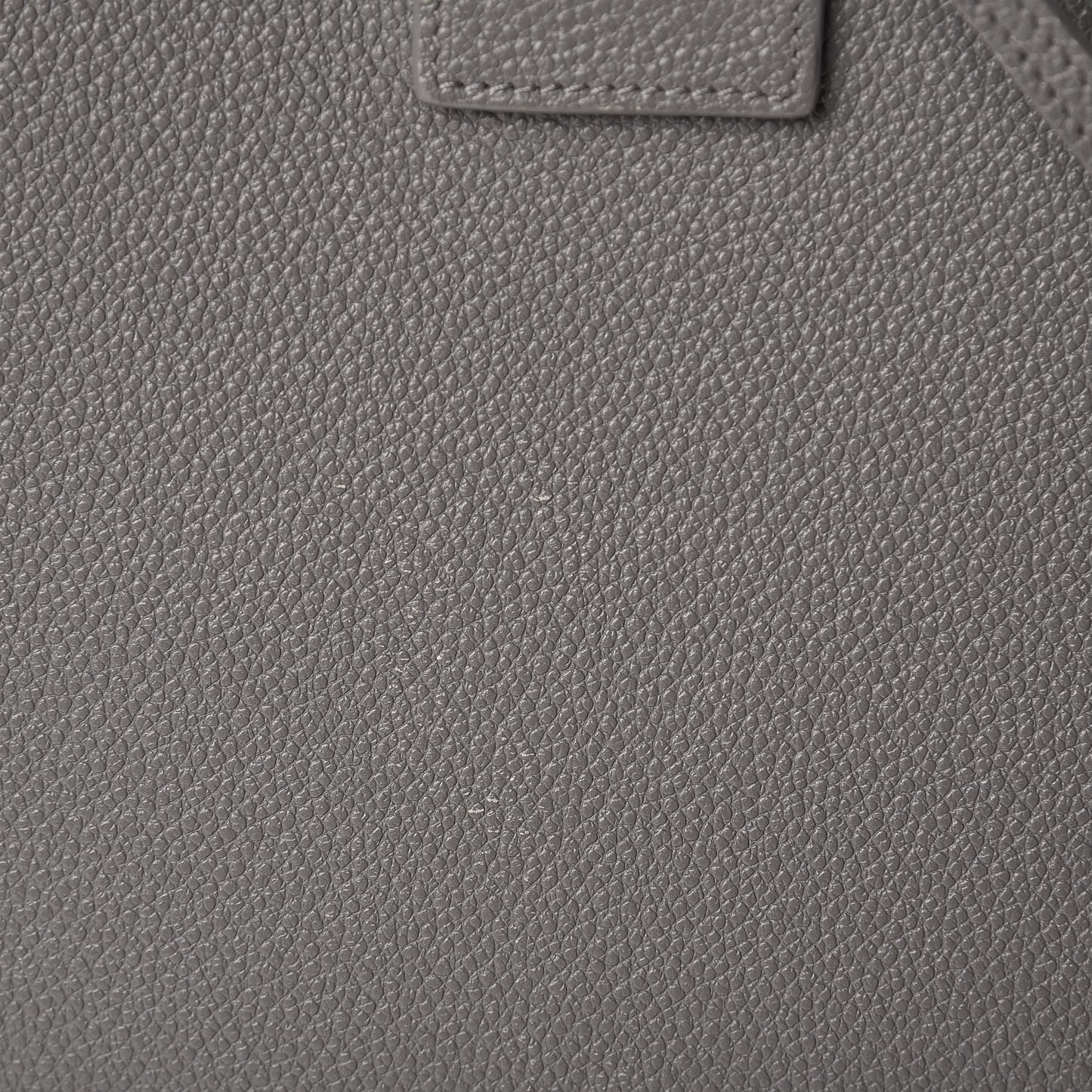 Grained Calfskin Small Sac De Jour Fog