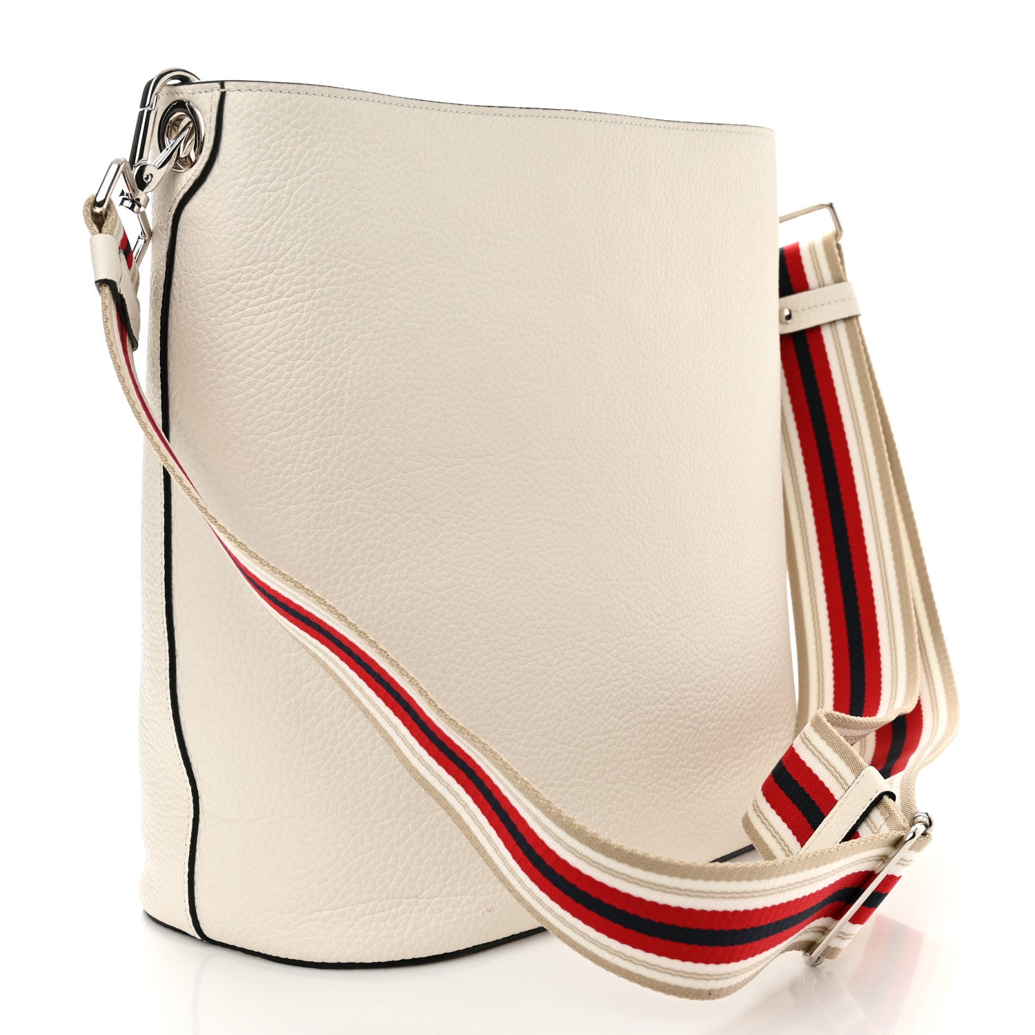 Prada Vitello Phenix Logo Hobo White 3 of 11