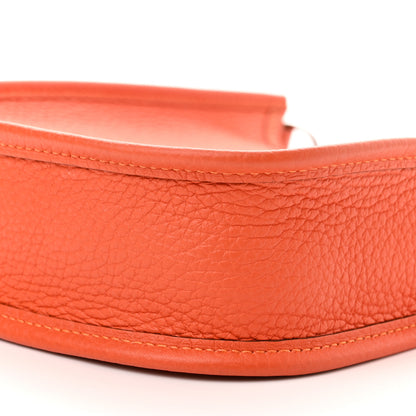 Hermes Taurillon Clemence Evelyne TPM Orange 9 of 11
