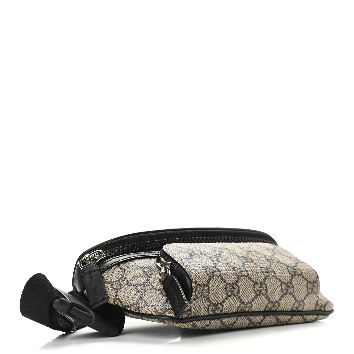 Gucci GG Supreme Monogram Belt Bag Black 4 of 9