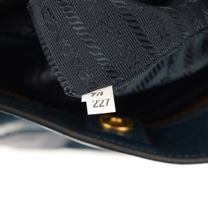 Prada Vitello Shine Tote Denim 6 of 11