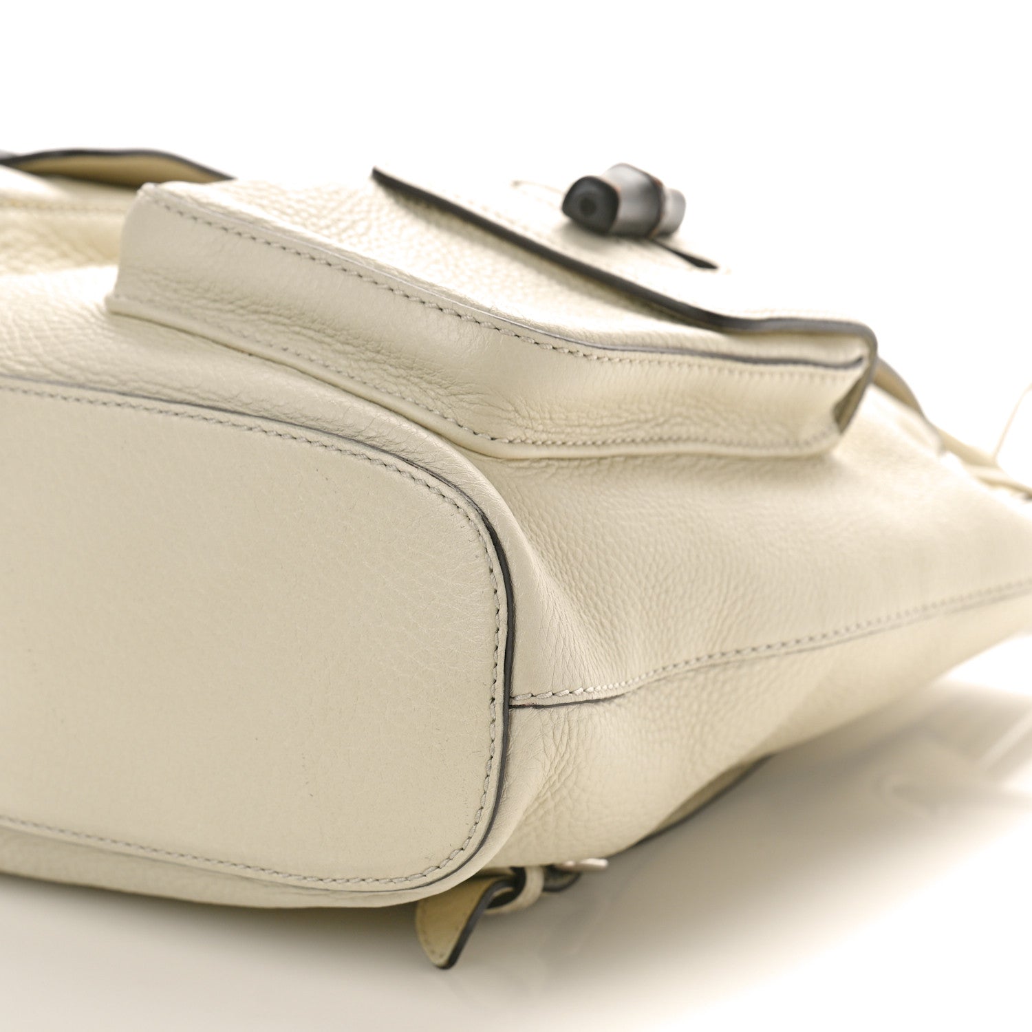 Gucci Cellarius Calfskin Medium Bamboo Backpack Mystic White 9 of 11