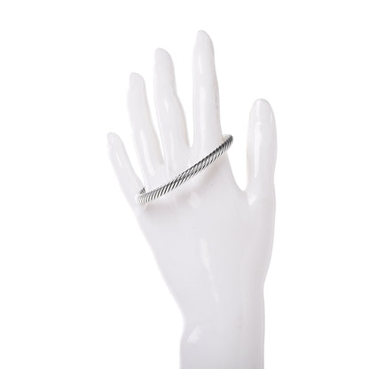 David Yurman Sterling Silver 14K Yellow Gold Amethyst 5mm Cable Classics Petite Color Bracelet 2 of 5