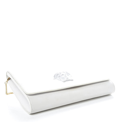 Versace Calfskin Palazzo Chain Evening Bag White 4 of 15
