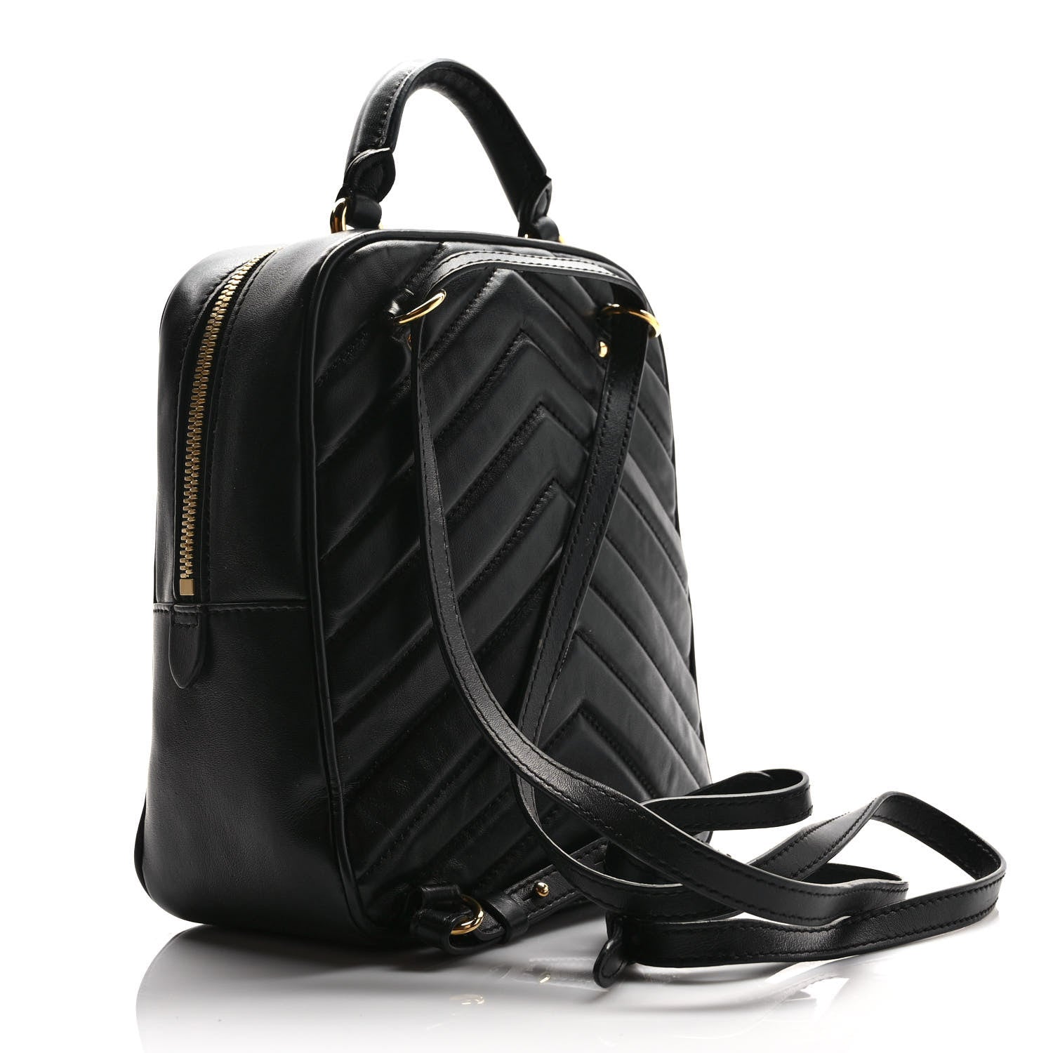 Stella McCartney Eco Alter Nappa Quilted Star Small Backpack Black 3 of 8