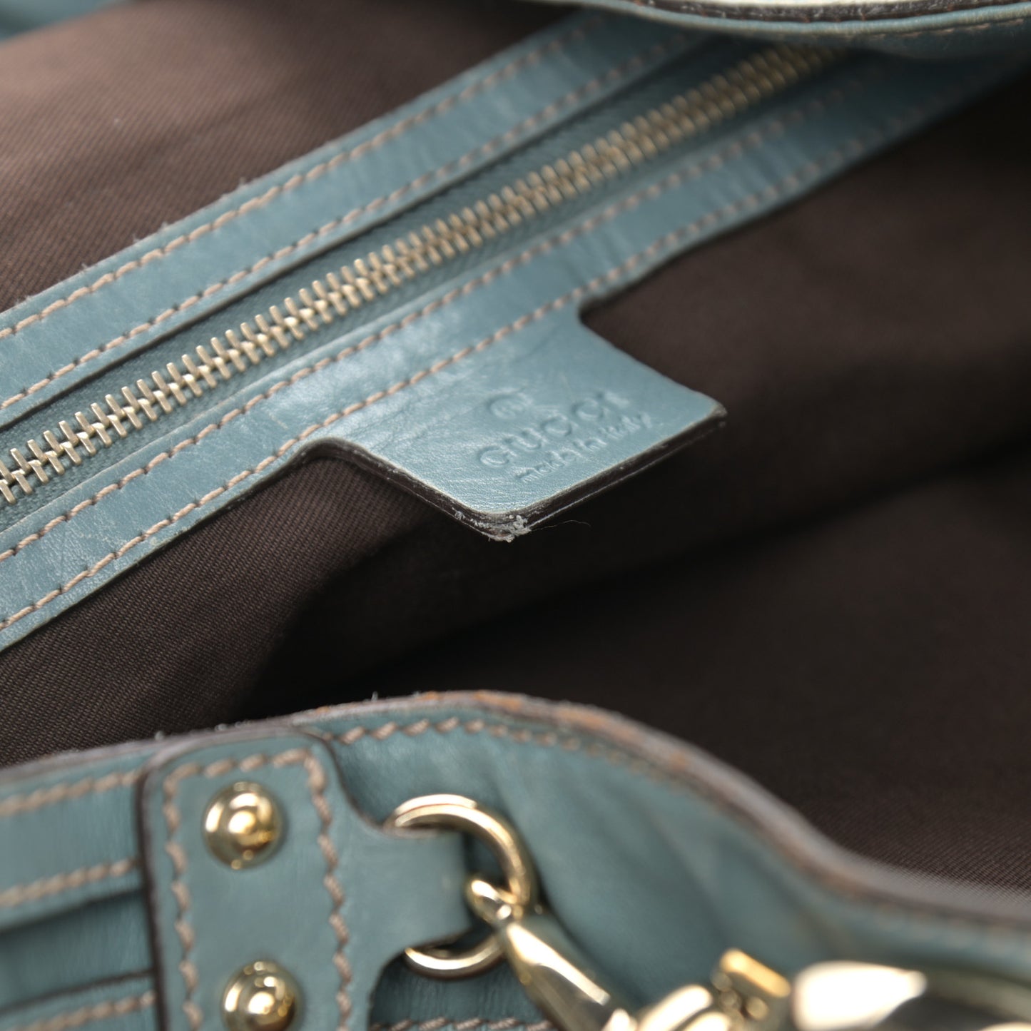 Monogram Large Wave Hobo Blue