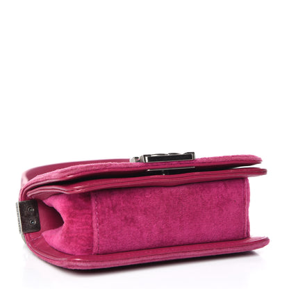 Chanel Velvet Quilted Mini Boy Flap Pink 5 of 13