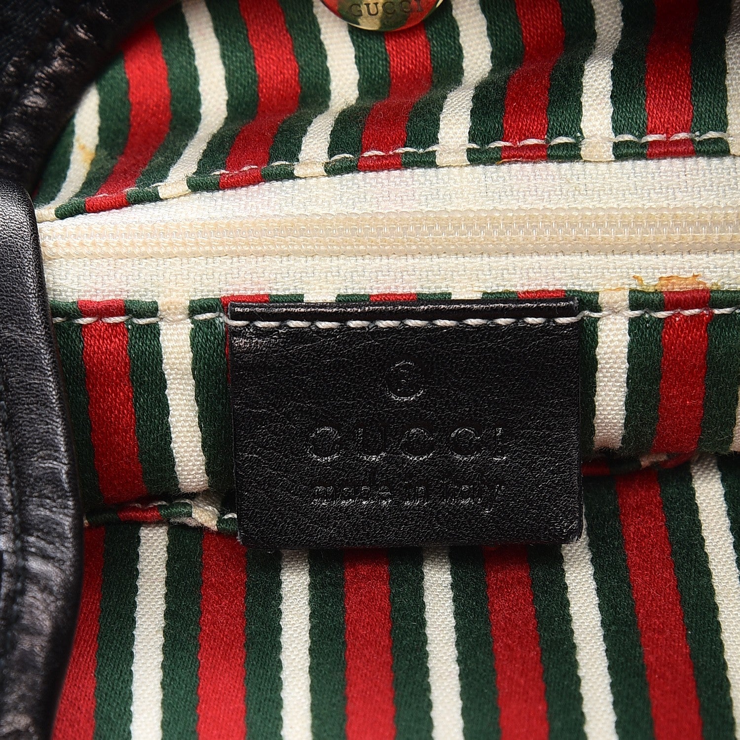 Gucci Monogram Medium New Britt Hobo Black 6 of 9