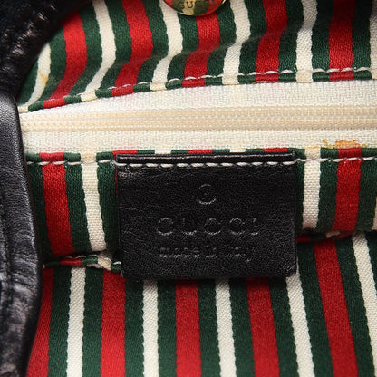 Gucci Monogram Medium New Britt Hobo Black 6 of 9