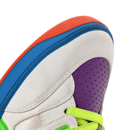 Gucci Demetra Womens Basket High Top Sneakers 37.5 Great White Shine Purple 9 of 13