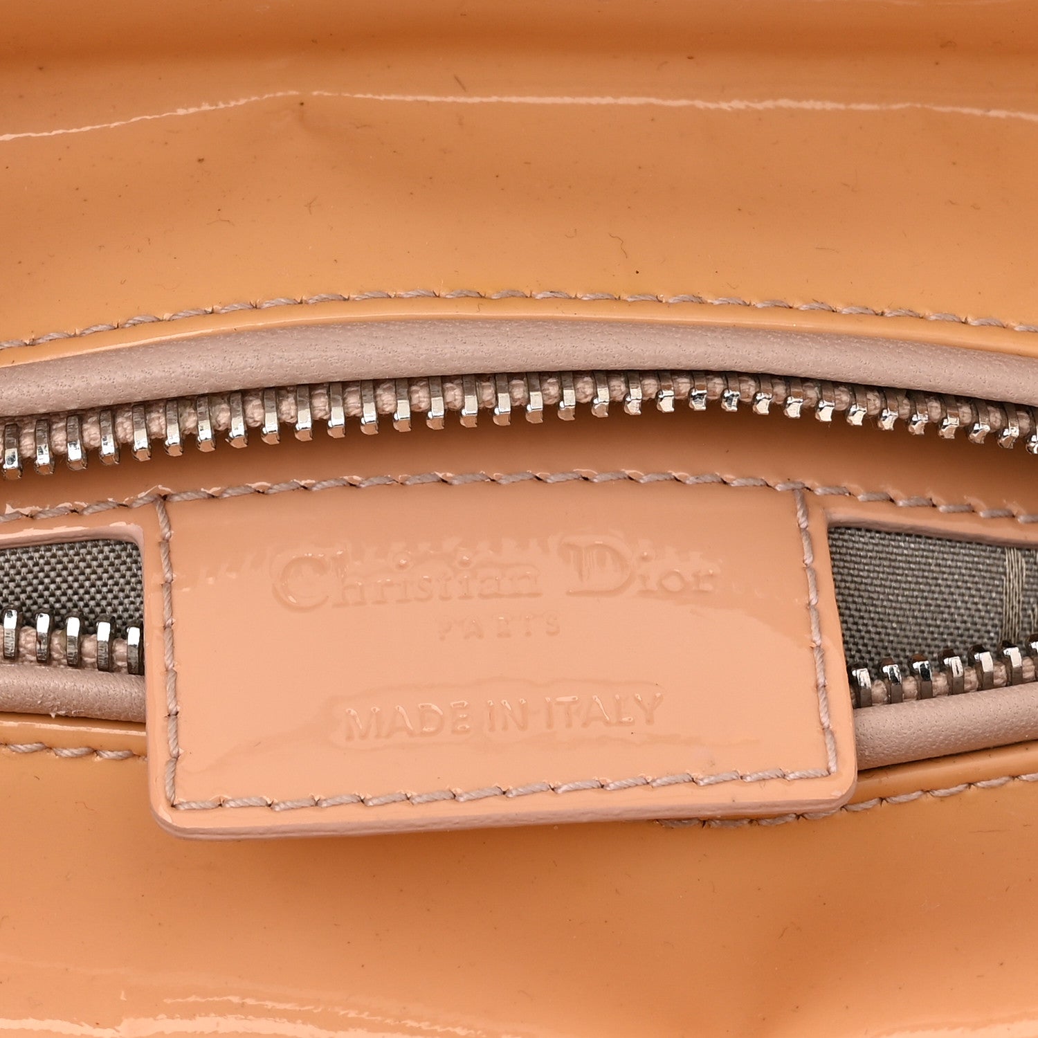 Christian Dior Patent Cannage Medium Lady Dior Beige 6 of 10