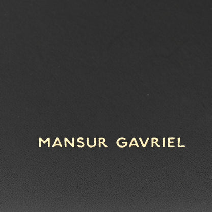 Mansur Gavriel Vegetable Tanned Calfskin Bucket Bag Black Flamma 6 of 11