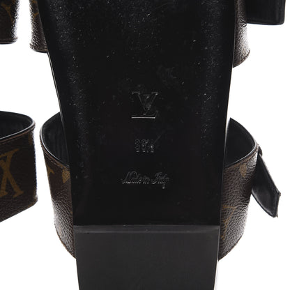 Louis Vuitton Monogram Bom Dia Mule Sandals 36.5 Black 6 of 11