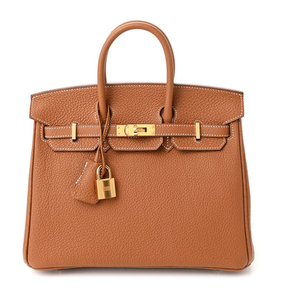 Hermes Togo Birkin 25 Gold 1 of 13