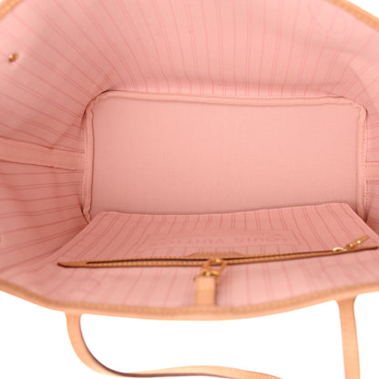 Louis Vuitton Damier Azur Neo Neverfull MM Rose Ballerine 5 of 13