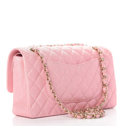Chanel Iridescent Caviar Quilted Medium Double Flap Rose Pink 4 of 12