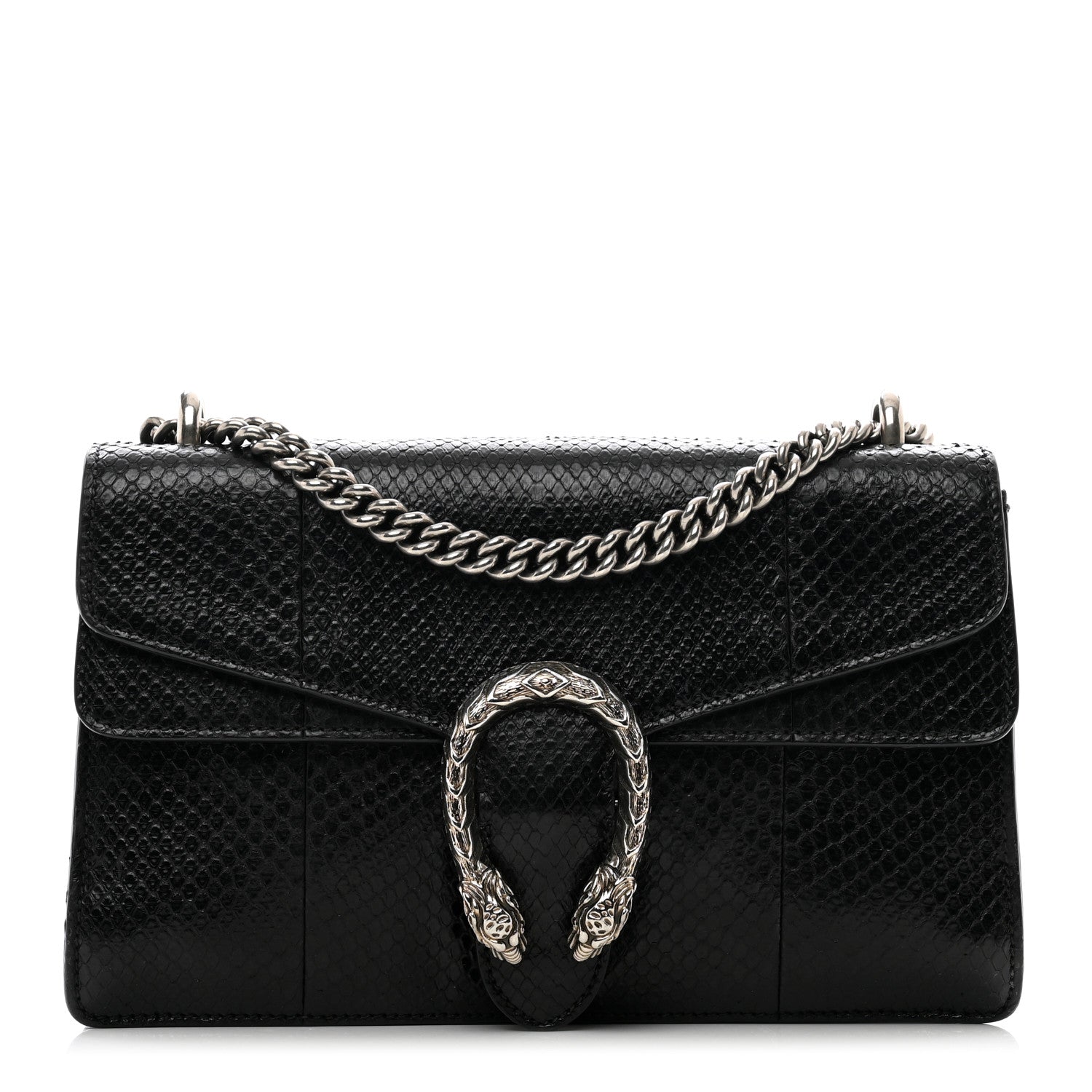 Gucci Snakeskin Small Dionysus Shoulder Bag Black 1 of 11