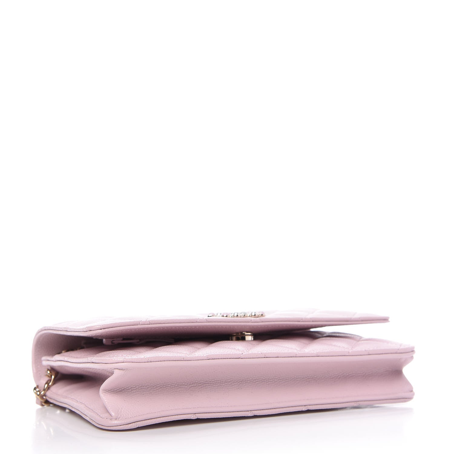 Chanel Caviar Quilted Coco Candy Wallet On Chain WOC Light Pink 4 of 12