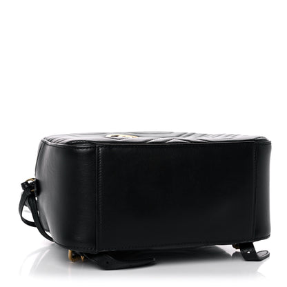 Gucci Calfskin Matelasse GG Marmont Dome Backpack Black 4 of 11