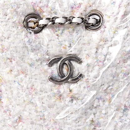 Chanel Tweed PVC Quilted Gabrielle Backpack White 10 of 11