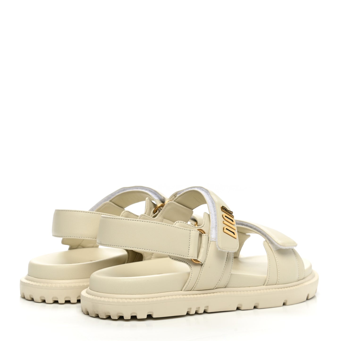 Lambskin Dioract 10mm Sandals 39 Off White