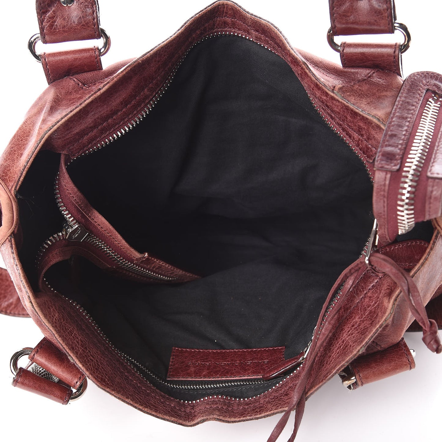 Agneau Giant 21 Silver Hardware City Dark Wine