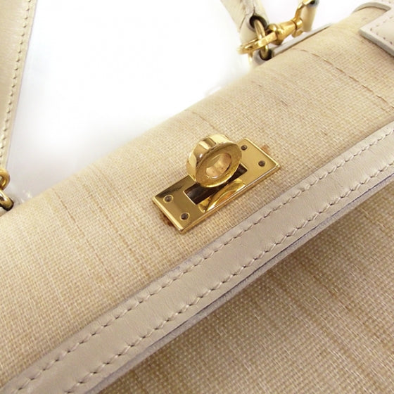Hermes Toile Mini Kelly Tan 12 of 12