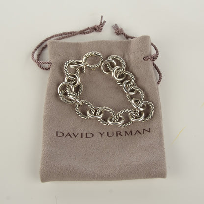 David Yurman Sterling Silver 12mm Large Oval Link Bracelet 3 of 6