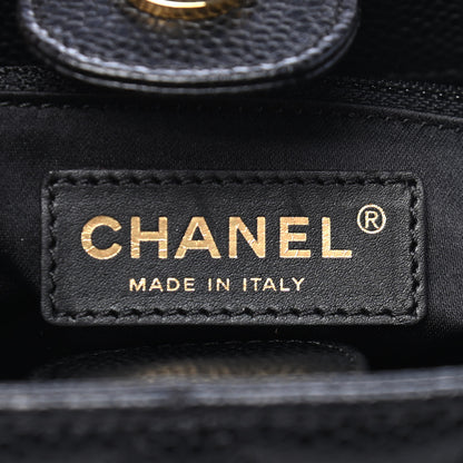 Chanel Caviar Quilted Petit Shopping Tote PST Black 6 of 9