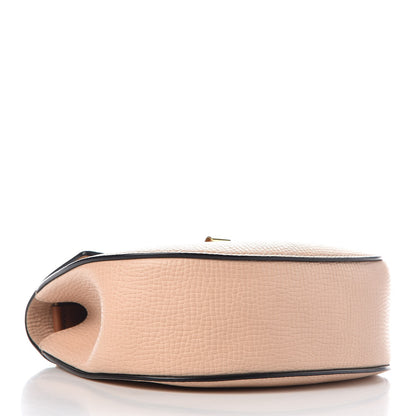 Chloe Grained Calfskin Lambskin Mini Bi-Color Drew Shoulder Bag Powder Beige Caramel 4 of 10