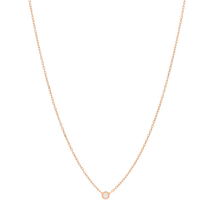 Cartier 18K Pink Gold Diamond XS D'Amour Pendant Necklace 1 of 3