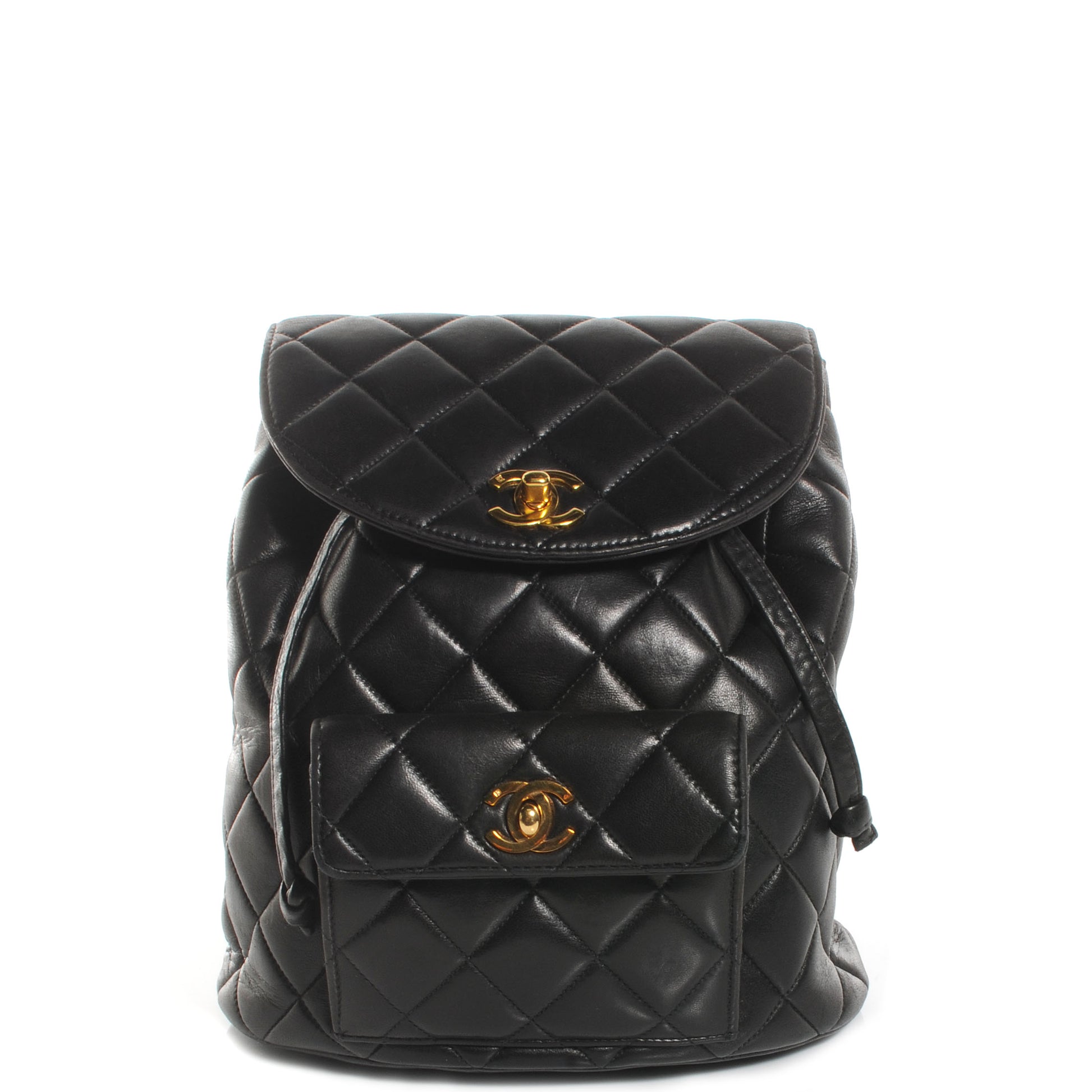 Chanel Lambskin Quilted Backpack Black 1 of 7