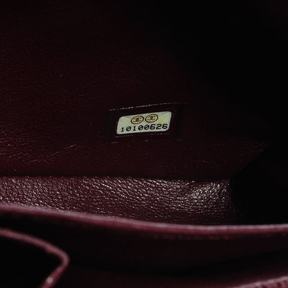 Chanel Caviar East West Flap Bordeaux 9 of 9