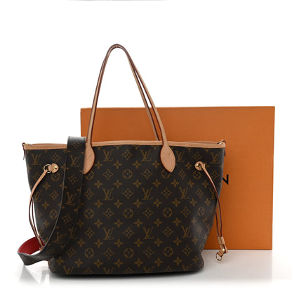 Louis Vuitton Monogram Inside Out Neverfull Bandouliere MM Rouge Sari 11 of 11