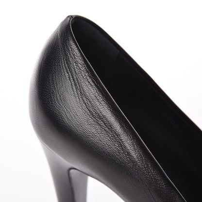 Chanel Lambskin CC Cap Toe Platform Chain Pumps 39 Black 11 of 14