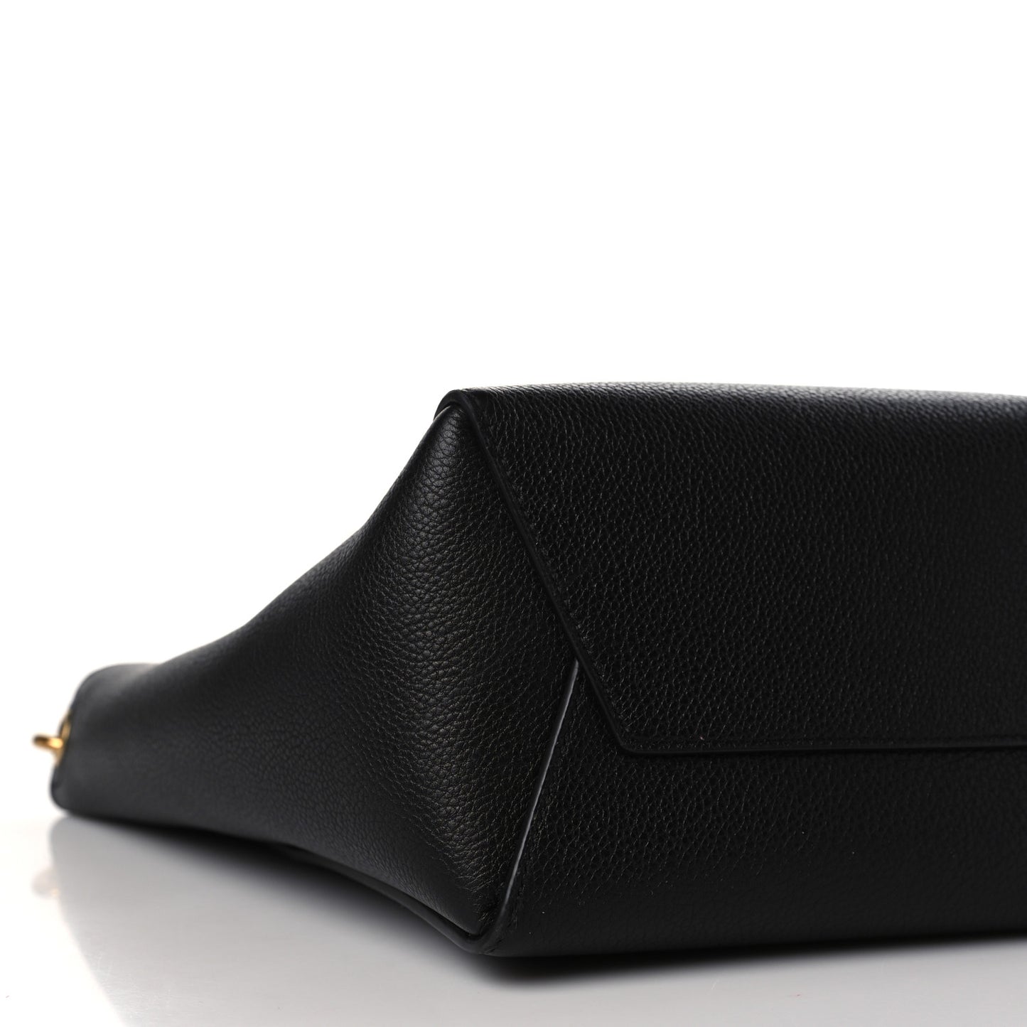 Soft Grained Calfskin Small Sangle Bucket Bag Black