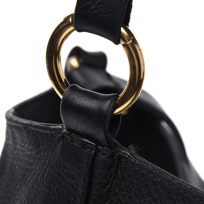 Gucci Pebbled Calfskin Medium Twill Tote Black 27 of 34