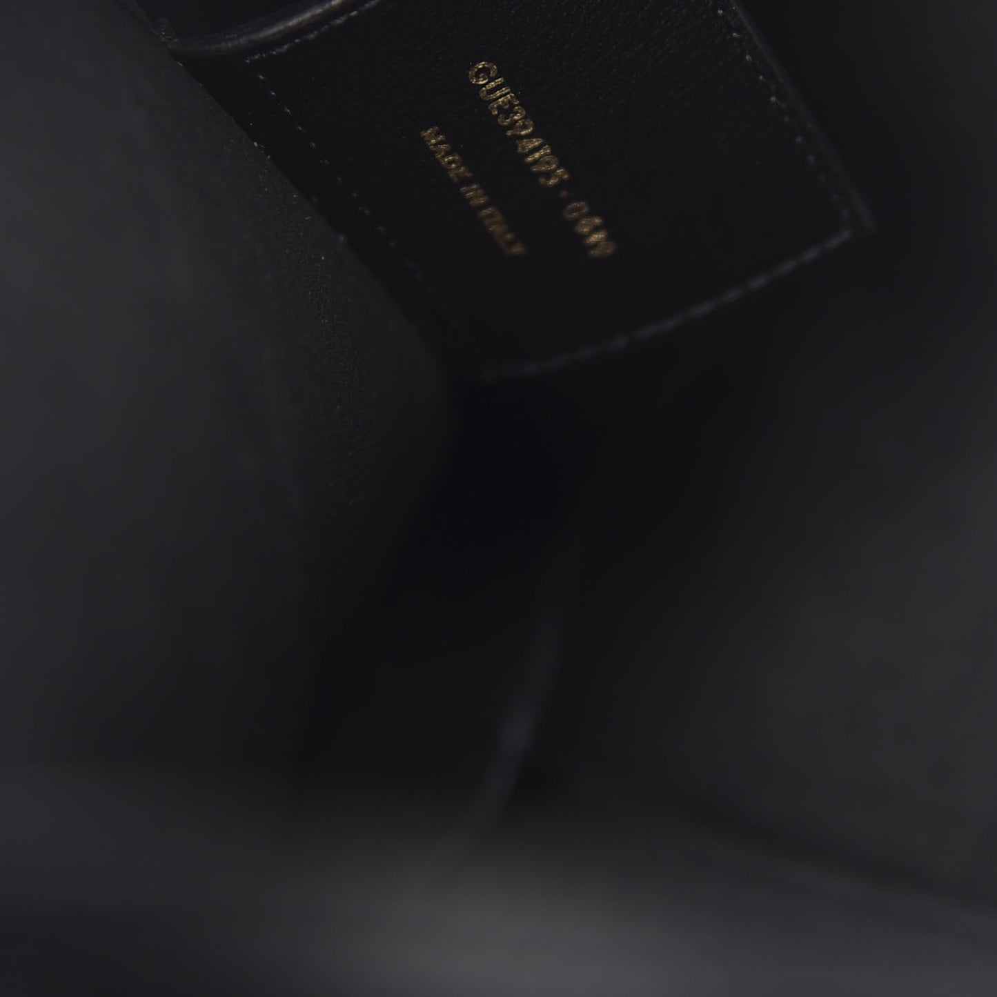 Calfskin Large Shopping Tote Black