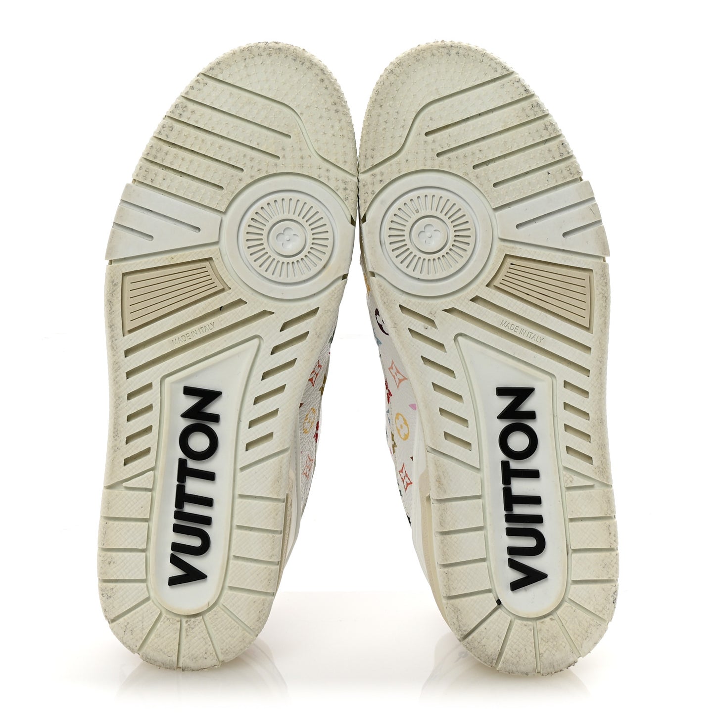 LV X TM Calfskin Monogram Multicolor Womens LV Trainer Sneakers 38 White
