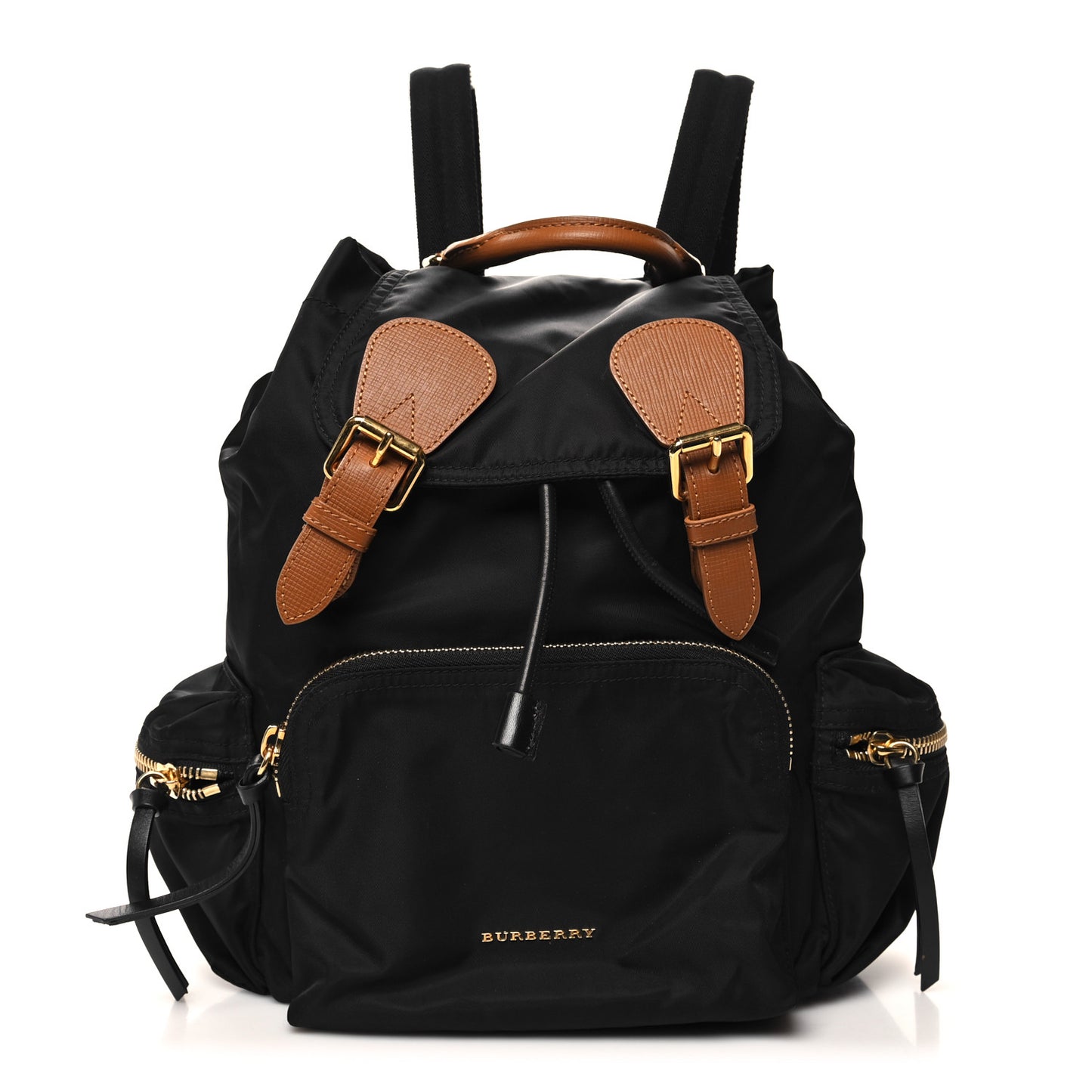 Nylon Medium Rucksack Backpack Black
