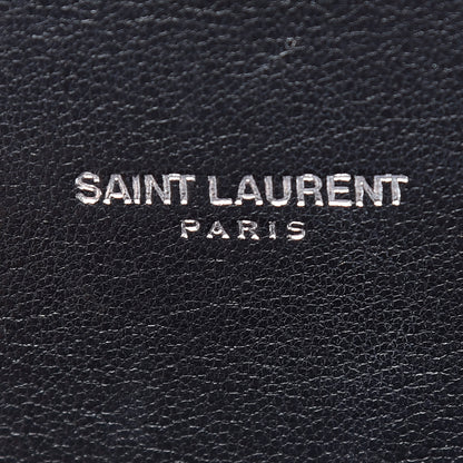 Saint Laurent Sheepskin Matelasse Chevron Monogram Large College Satchel Black 10 of 23