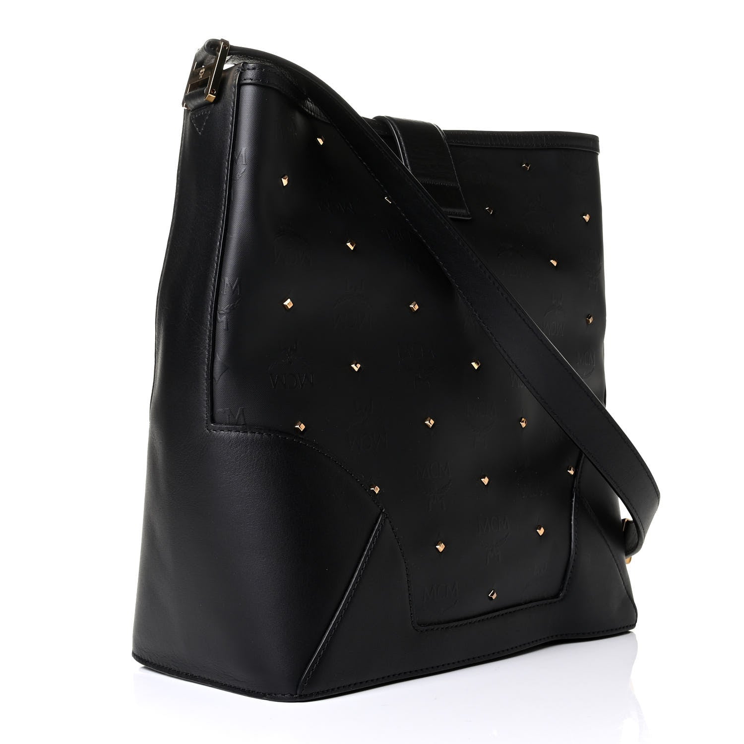 MCM Odeon Claudia Studs Crossbody Bag Black 2 of 5