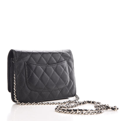 Chanel Caviar Quilted Wallet On Chain WOC Black 3 of 11