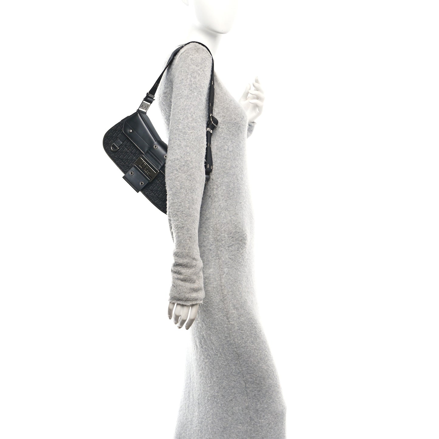 Monogram Calfskin Street Chic Columbus Ave Bag Black