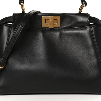 Fendi Nappa Mini Peekaboo Iconic Satchel Black 8 of 12