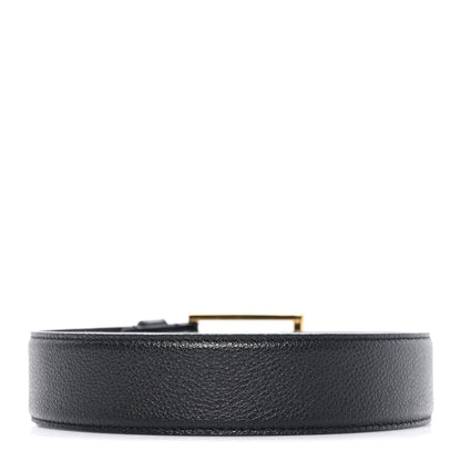 Louis Vuitton Calfskin Saint Germain 25mm Belt 95 38 Black 2 of 4