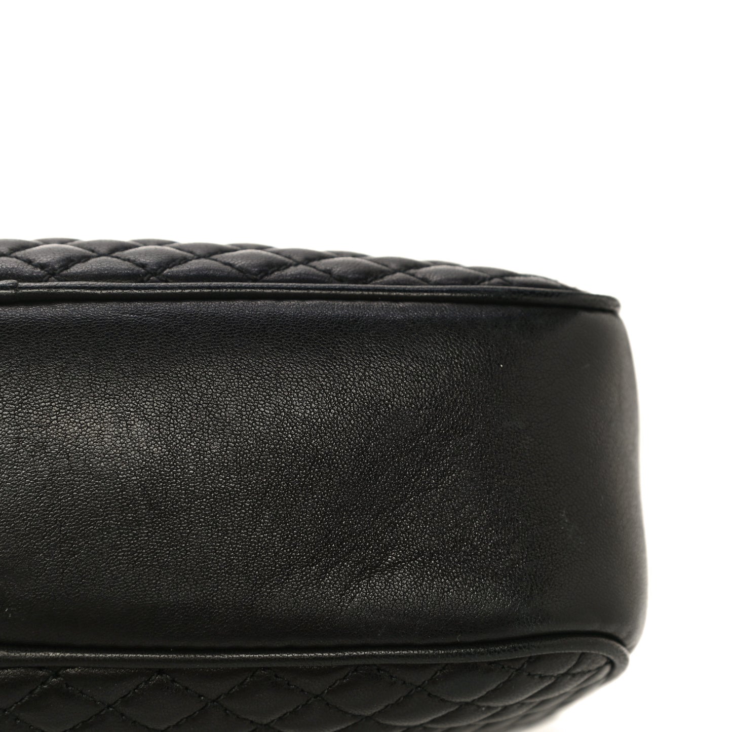 Lambskin Quilted Victoire Camera Bag Black