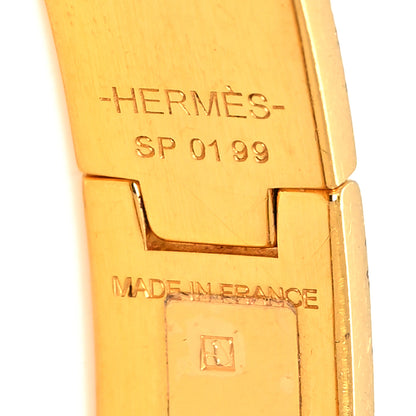 Hermes Enamel Narrow Clic Clac H Bracelet PM White 4 of 5