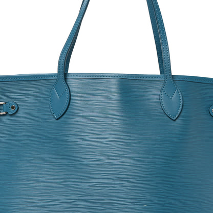 Louis Vuitton Epi Neverfull MM Cyan 8 of 11