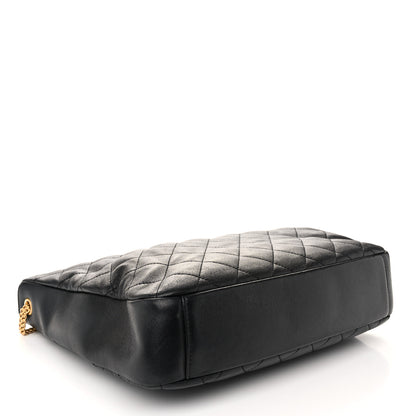 Chanel Lambskin Quilted CC Chain Link Hobo Black 4 of 10